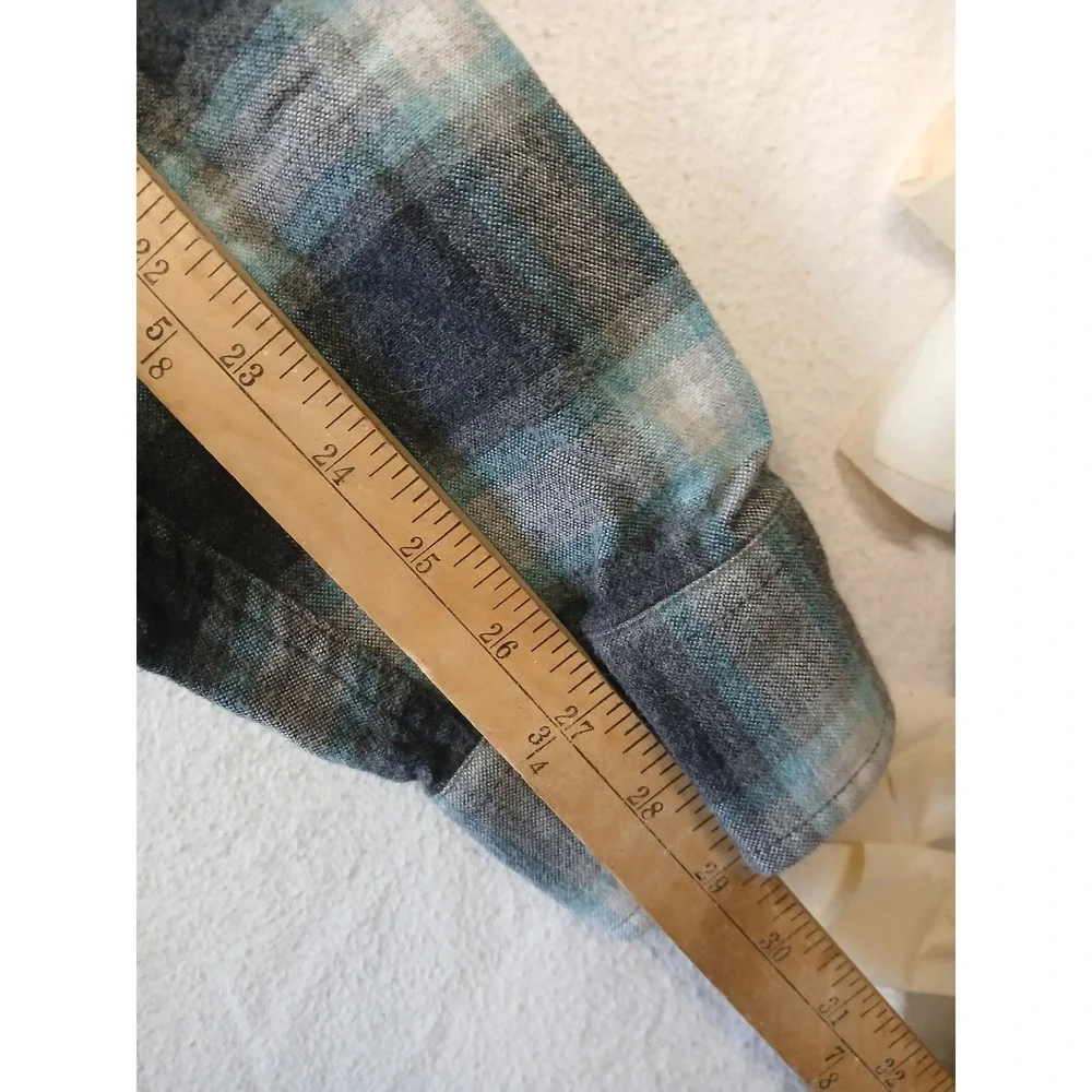 Pendleton‎ cotton flannel button up mens large -Flaw